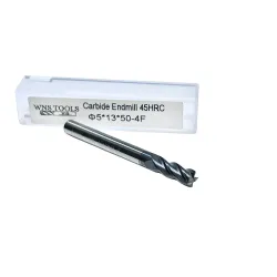 Frez węglikowy VHM Fi5 x 50mm 45HRC 4Z